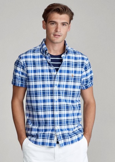 Camisa Polo Ralph Lauren Classic Fit Plaid Homem 08653-JYME